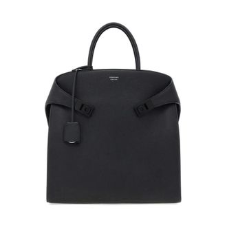 Ferragamo Hug Tote Bag - male - Ferragamo - Shopping Bags - Black - ONE SIZE - Bags