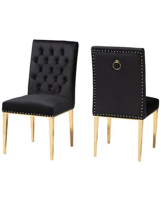 Baxton Studio Caspera 2Pc Dining Chair Set