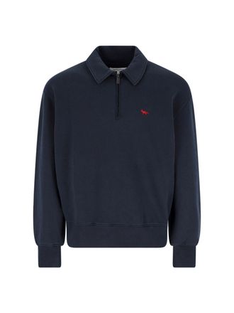 Maison Kitsun&eacute; Felpa Zip Profile Fox