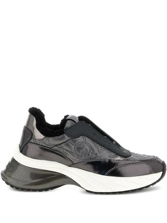 Pinko Grey Ariel 19 Monogram Trainers