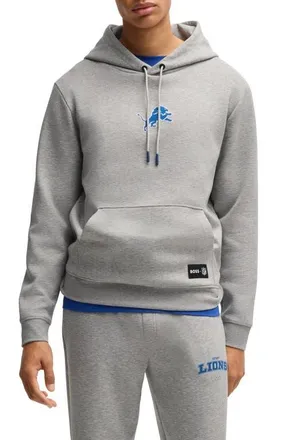 BOSS x NFL Woodson Graphic Hoodie in Detroit Lions at Nordstrom, Size Xxx-Large