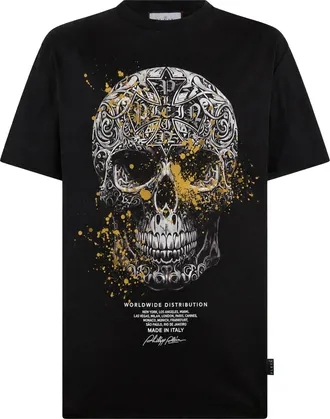 Philipp Plein T-Shirt Met Ronde Hals En Korte Mouwen Skull