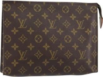 Louis Vuitton Pre-owned Clutches, female, Brown, Size: ONE SIZE Pre-owned Canvas Clutch