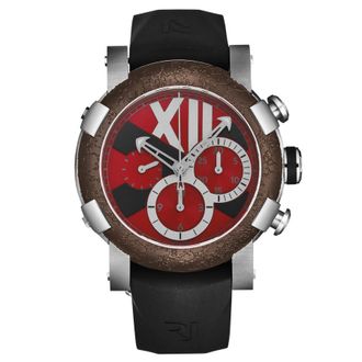 RJ Watches Titanic-Dna Chronograph Automatic Red Dial Mens Watch RJ.TI.CH.701.10