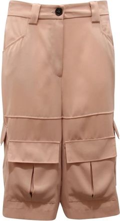 Vicolo Te 0056 Bermuda Lungo Wo Cargo - Dames - Korte Broeken - Roze - M - Korte Broeken