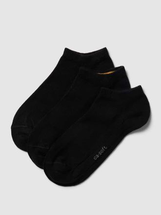 Camano Socken mit elastischem B&uuml;ndchen im 3er-Pack in Black, Gr&ouml;&szlig;e 39-42