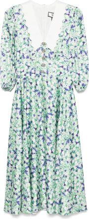 Nissa Abito midi a fiori - Verde