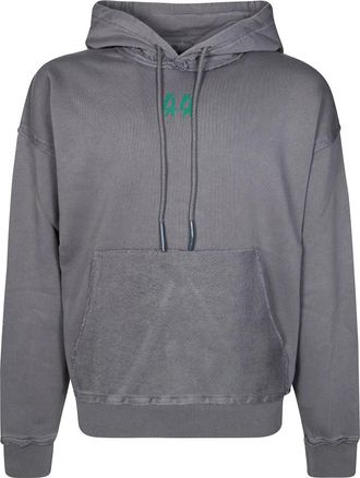 44 Label Group Felpa con cappuccio - Heren - Hoodies - Grijs - M - Hoodies & sweatvesten