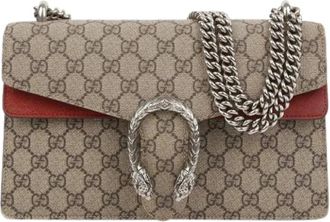 Gucci Pre-owned Cross Body Bags, female, Beige, Size: ONE SIZE Pre-owned Canvas Cross Body Bag