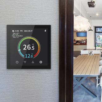 Infinite Termostato Inteligente Wi-fi Para Calefacci&oacute;n El&eacute;ctrica Por Suelo Radiante: Pantalla Abs-ips De 480 X 480 Mm Con Registro De Datos Y Modo Vacaciones. 