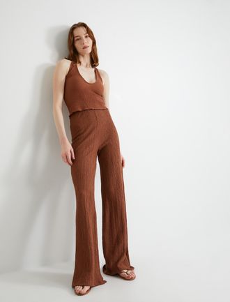 Koton TROUSERS Straight Leg Trousers