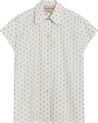Valentino Garavani Shirt - Dames - Overhemden - Beige - S - Overhemden