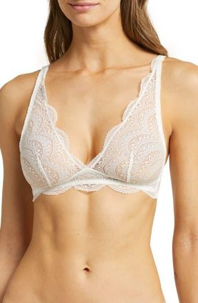 Simone Pérèle Karma Triangle Bralette in Ivory at Nordstrom, Size X-Small