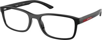 Prada Glasses, male, Black, 55 MM, Linea Rossa Optical Frame