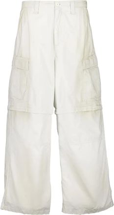 Balenciaga wide-leg cargo trousers - White
