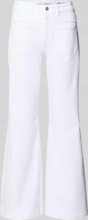 Marc O'Polo Bootcut Jeans aus Baumwoll-Mix Modell CAYA in Weiss, Gr&ouml;&szlig;e 25/32