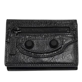 Balenciaga Pre-owned Wallets, female, Black, Size: ONE SIZE Pre-owned Le Cagole Trifold Wallet
