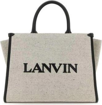 Lanvin In&Out Tote Bag - Dames - Shoppers - Beige - ONE Size - Katoen - Tassen