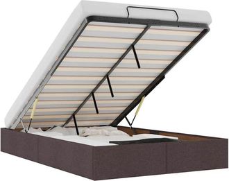 vidaXL Struttura Letto Pouf senza Materasso 120x200 cm in Tessuto - Vidaxl