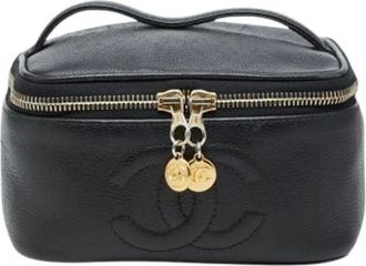 Chanel Pre-owned Handbags, female, Black, Size: ONE SIZE Pre-owned Vintage Handbag