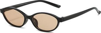 Generic Small Frame Mens Outdoor Womens Commuter Sunglasses(Brown)