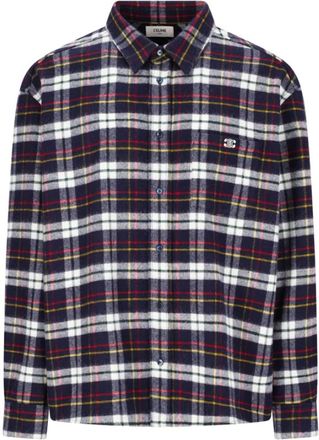 Celine Relaxed Shirt - Heren - Casual Overhemden - Veelkleurig - XL - Wol - Overhemden