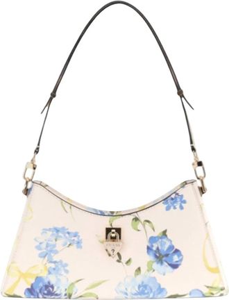 Guess Patsie Schoudertas met bloemenprint - Dames - Schoudertassen - Veelkleurig - ONE Size - Leer - Tassen
