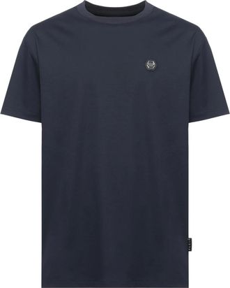 Philipp Plein T-shirt Girocollo - - Tops - Uomo - Blu - XL