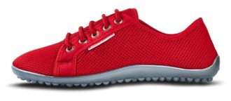 Leguano Barfussschuh LEGUANO Aktiv, Damen, Gr. 36, rot, Textil, Schuhe Barfussschuh, Schn&uuml;rer, Freitzeitschuh, Bequemschuh f&uuml;r Maschinenw&auml;sche geeignet