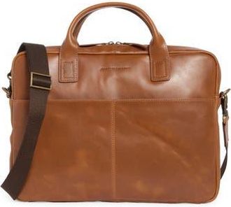 Johnston & Murphy Hunter Glaze Briefcase in Tan at Nordstrom Rack
