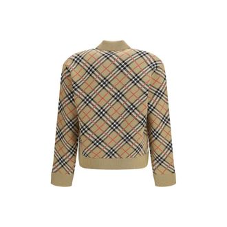Burberry Mens Beige Wool Bomber Clothing