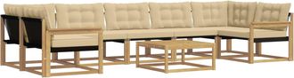 vidaXL Conjunto De Sof&aacute;s De Exterior 8 Uds. Y Beige Vidaxl