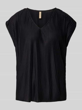 Soyaconcept Regular Fit Blusenshirt mit V-Ausschnitt Modell KIRIT in Black, Gr&ouml;&szlig;e XL