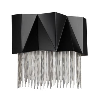 Netlighting Zuma 3 Light Wall Light Satin Black Silver G9
