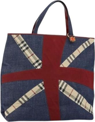 Burberry Pre-owned Tote Bags, female, Multicolor, Size: ONE SIZE Pre-owned Vintage Tote Bag