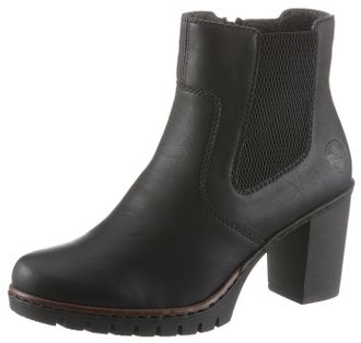 Rieker Stiefelette, Boots, Chelsea-Stiefelette, Blockabsatz, in elegantem Look