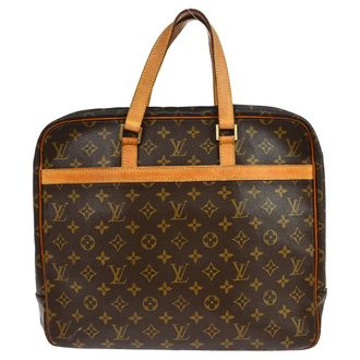 Louis Vuitton Porte-Documents Pegase Bag Monogram Canvas Brown Canvas Briefcase Bag (Pre-Owned)