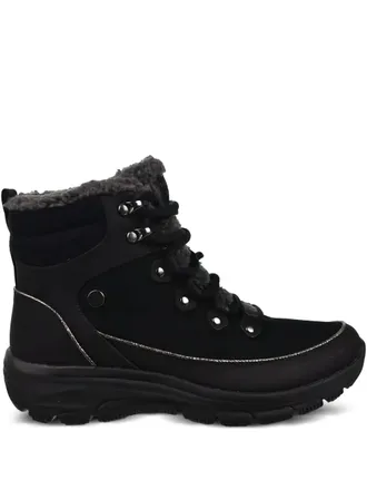 Skechers x Martha Stewart Stivali Easy Going da trekking in pelle scamosciata - Nero