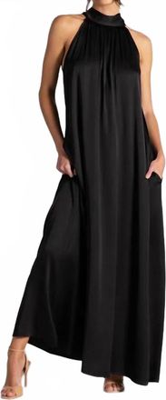 Fifteen Twenty Halter Dress In Black