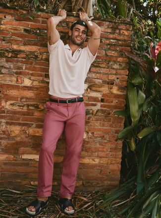 Le 31 Mens Pleated chinos Reykjavik fit - Tapered with pleats