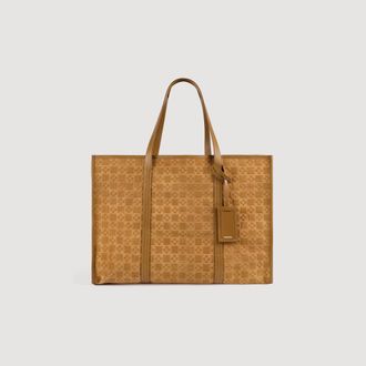 Sandro Split leather shopping bag