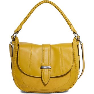 Aim&eacute;e Willow Convertible Leather Shoulder Bag in Marigold at Nordstrom