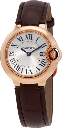 Cartier Pre-owned Cartier Ballon Bleu Silver Dial 18kt Rose Gold Ladies Watch W6900256