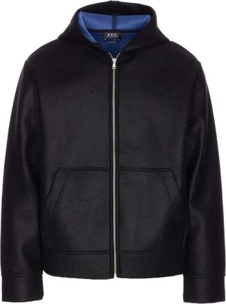 A.P.C. Alvin Sweatshirt - Heren - Vesten met rits - Zwart - S - Hoodies & sweatvesten