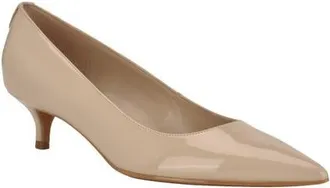 Calvin Klein Roxanna Pointed Toe Pump in Taupe Patent at Nordstrom, Size 7.5