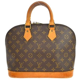Louis Vuitton Alma Monogram Canvas Brown Canvas Handbag (Pre-Owned)