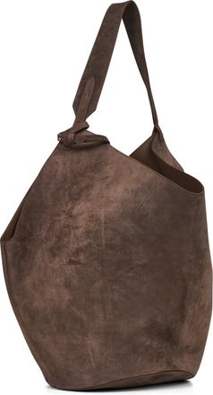 Khaite Womens Tote Bag Lotus Mud Calfskin Shoulder