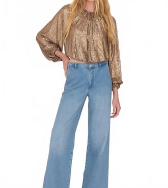 Secular Ava Sequin Top In Copper