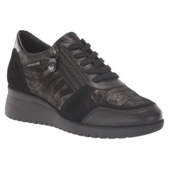 Mephisto Mephisto Iasmina Leather Womens Low Top Trainers - Black - Size:UK 5