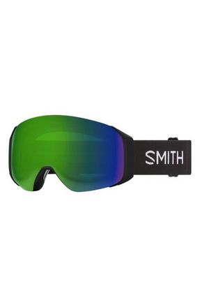 Smith 4D MAG 154mm Snow Goggles in Black /Green Mirror at Nordstrom